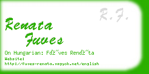 renata fuves business card